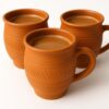 Handcrafted Rustic Terracotta Coffee Mugs (Set of 2)